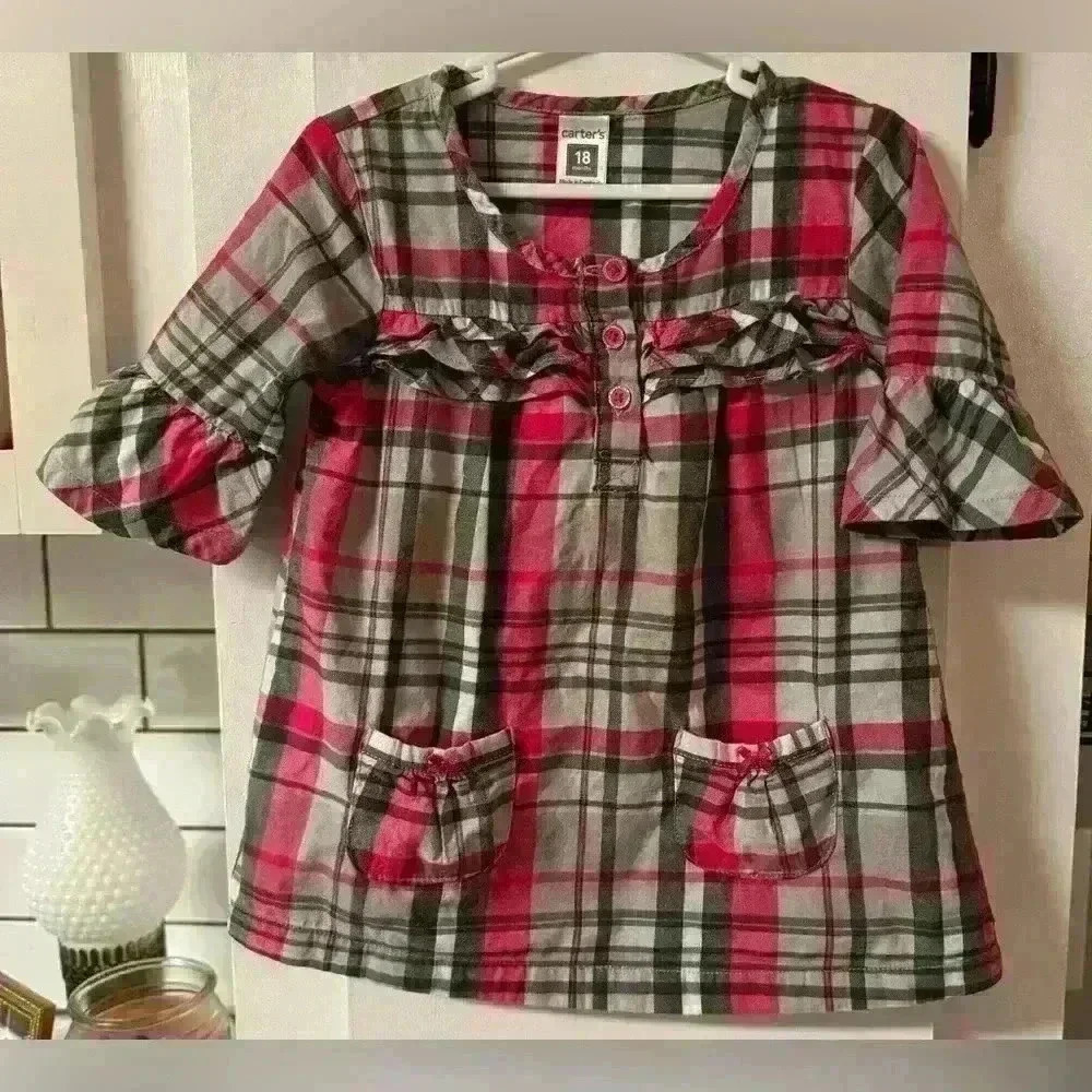 Girls Carters Dress size 18m EUC